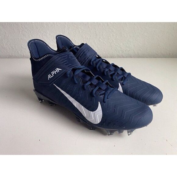 Nike Alpha Menace Pro 2 MID Football Cleats Midnight Navy BV3945-404 Men’s Sz 15 - Picture 3 of 10
